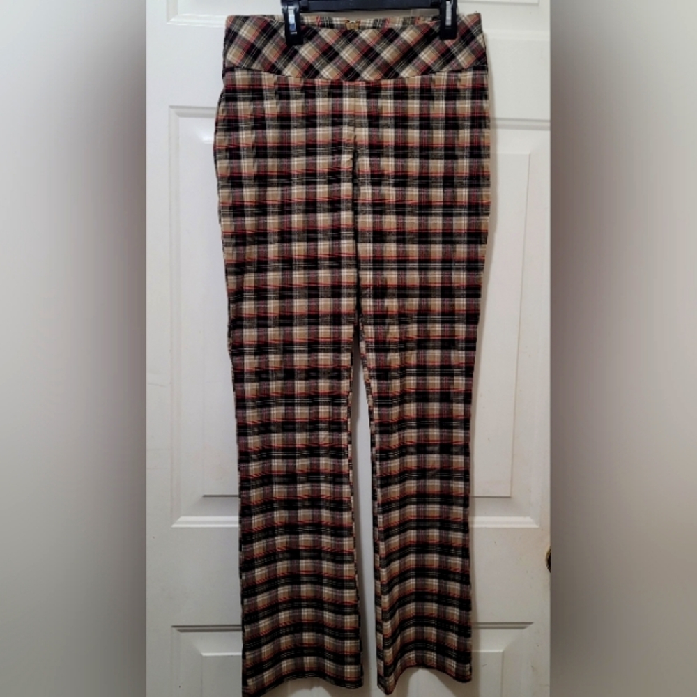 Lunachix Vintage Plaid Low-Rise Stretch Pants Size 7/8